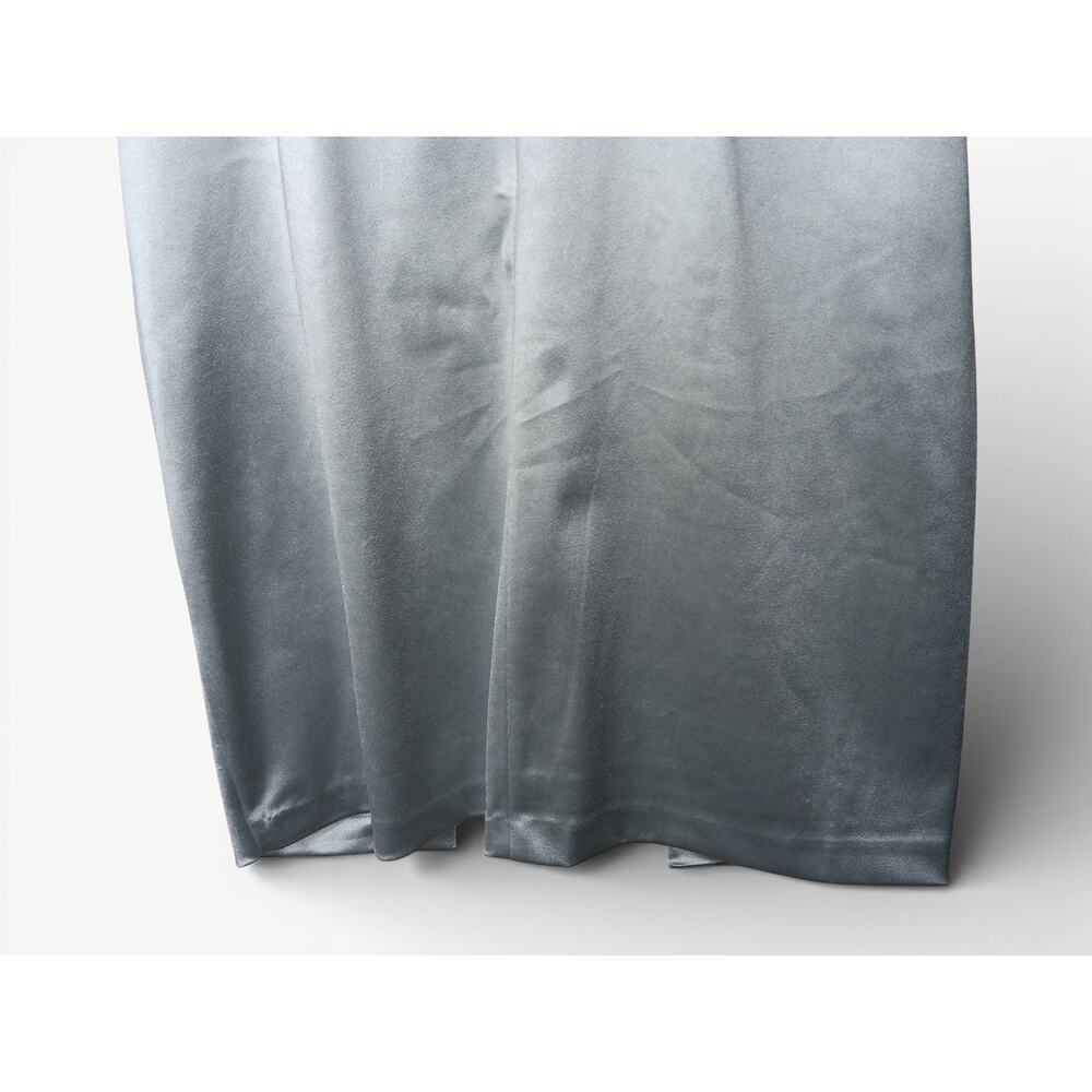 New with Tags Julia Jordan Silver Satin Ruched V Neck Cocktail Dress 6 - Picture 9 of 16